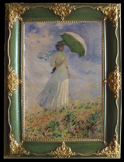 framed  Claude Monet Study of a Figure Outdoors, Ta119-4